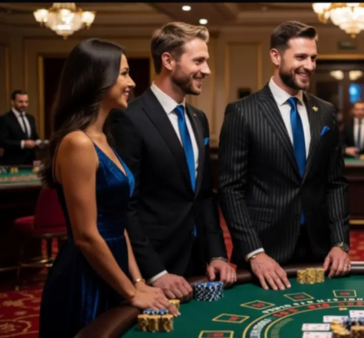 Zespół Desert Fox Software Jacek Dyr przy stołach kasynowych podczas realizacji eventu