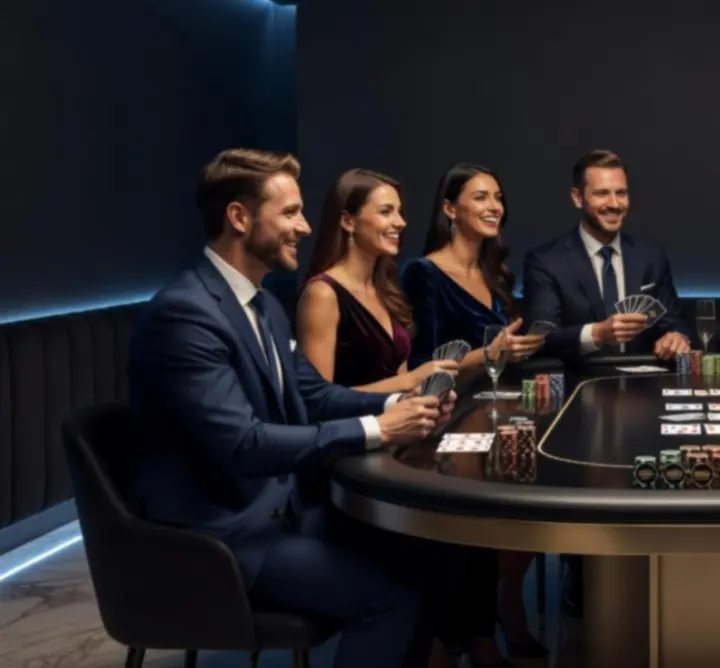 Prywatny wieczór pokerowy z profesjonalnym stołem i żetonami
